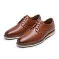 thumbnail image 1 of BURUDANI Mens Casual Round Toe Classic Lace-up Oxford Shoes, 1 of 7