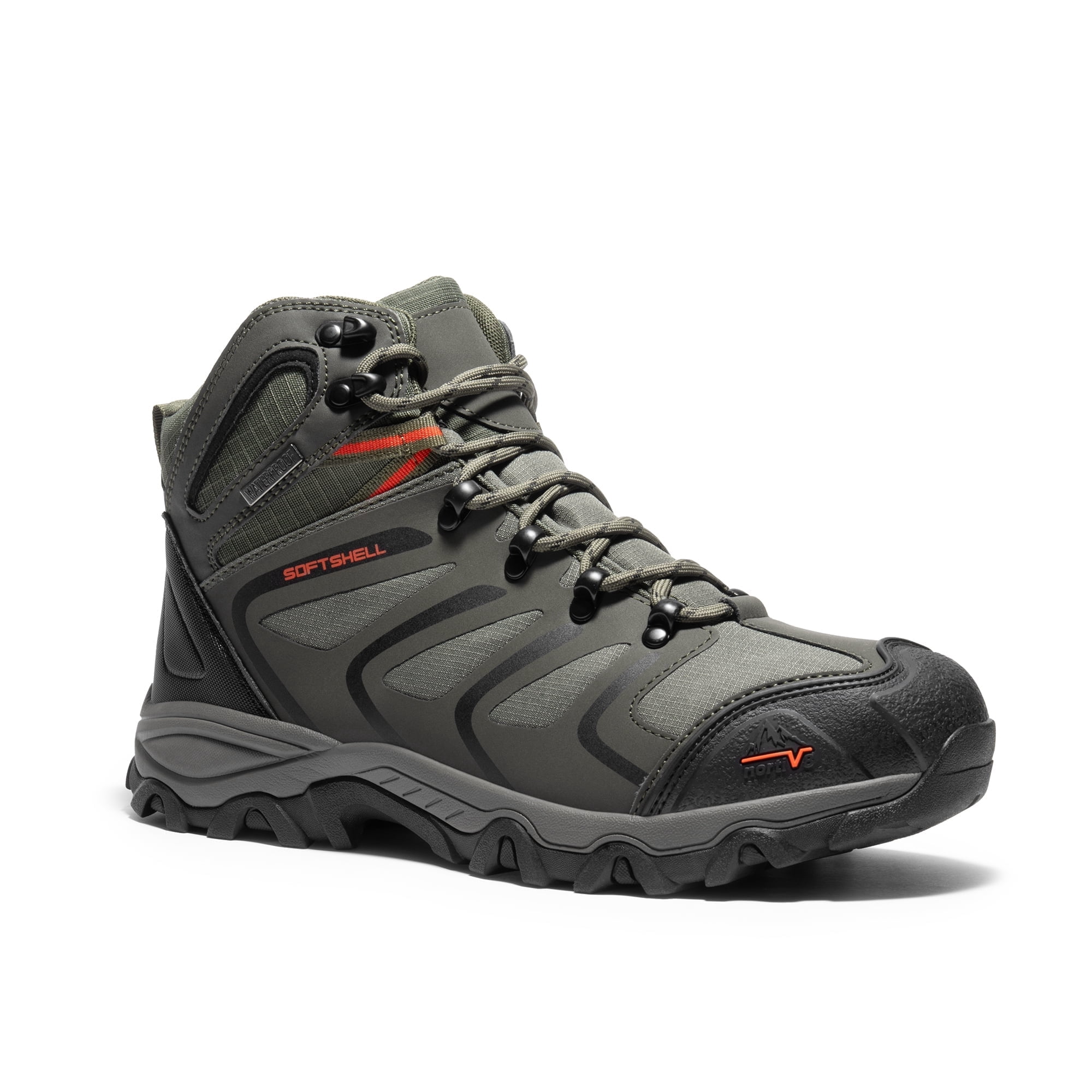 BURUDANI Mens Waterproof Hiking Boots Backpacking Lightweight Outdoor Work Boots