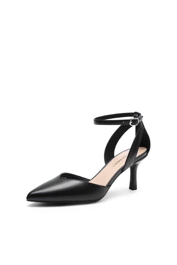 Pointed Closed Toe Kitten Heels Stiletto Ankle Strap Women's Pumps Shoes for Women Wedding Party Dress Sandals