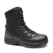 BURUDANI Steel Toe Boots for Men Safety Industrial & Construction Military Work Boots Slip Resistant