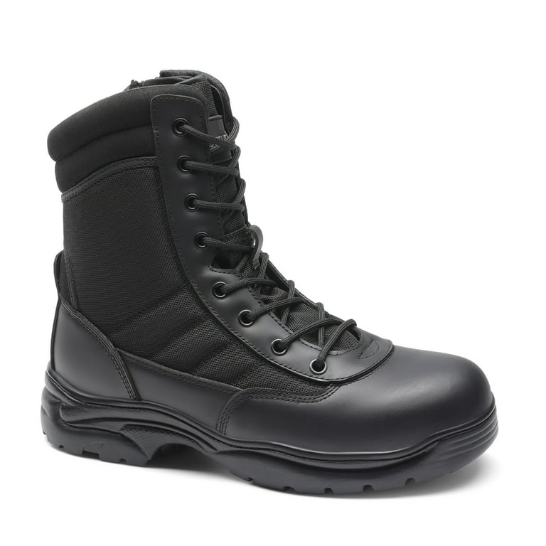 Steel Toe Work Boots Slip Resistant Leather Industrial Construction Amazon.com | KAM-LITE Steel Toe Work Boots for Men  main image 2