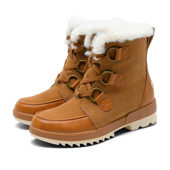 BURUDANI Women Ankle Winter Boots Snow Boots For Outdoor Hiking Walking