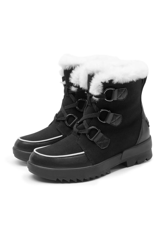 Women Ankle Winter Boots Snow Boots For Outdoor Hiking Walking