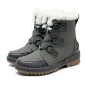 BURUDANI Women Ankle Winter Boots Snow Boots For Outdoor Hiking Walking