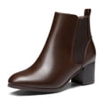 thumbnail image 1 of BURUDANI Women Chunky Block-Heel Chelsea Ankle Boots with Elastic Gore, 1 of 5