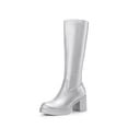 thumbnail image 1 of DREAM PAIRS Women Chunky Platform Knee-High Boots Round-Toe, Side-Zip Tall Boots for Stylish Comfort, 1 of 6