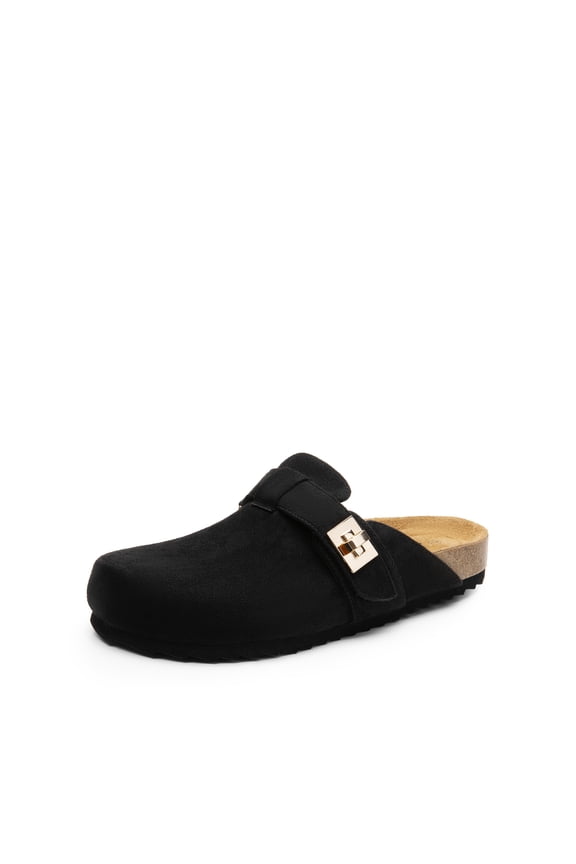 Women Cork-Footbed Arch-Support Clogs Mules Slip-On Comfort Slides Sandals for Everyday Wear
