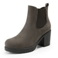 thumbnail image 1 of BURUDANI Women Fall Chunky-Heel Chelsea Ankle Booties Slip-On Elastic High-Heeled Boots, 1 of 6