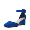 thumbnail image 1 of DREAM PAIRS ANNEE Pointed Toe Low Chunky Heels Pump Shoes, 1 of 7