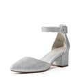 thumbnail image 1 of DREAM PAIRS ANNEE Pointed Toe Low Chunky Heels Pump Shoes, 1 of 7