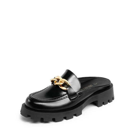 BURUDANI Women Platform Chunky Mules Slip-On Slides