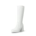 thumbnail image 1 of BURUDANI Women Platform Gogo Knee-High Boots Square Toe Chunky Block Heel Side-Zip Tall Boots, 1 of 8
