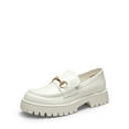 thumbnail image 1 of BURUDANI Women Platform Penny Loafers Slip-On Chunky Heel Casual Business Dress Shoes, 1 of 5