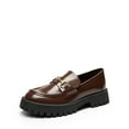 thumbnail image 1 of BURUDANI Women Platform Penny Loafers Slip-On Chunky Heel Casual Business Dress Shoes, 1 of 5