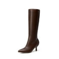thumbnail image 1 of BURUDANI Women Sexy Pointed-Toe Knee-High Kitten-Heel Tall Fashion Boots, 1 of 6