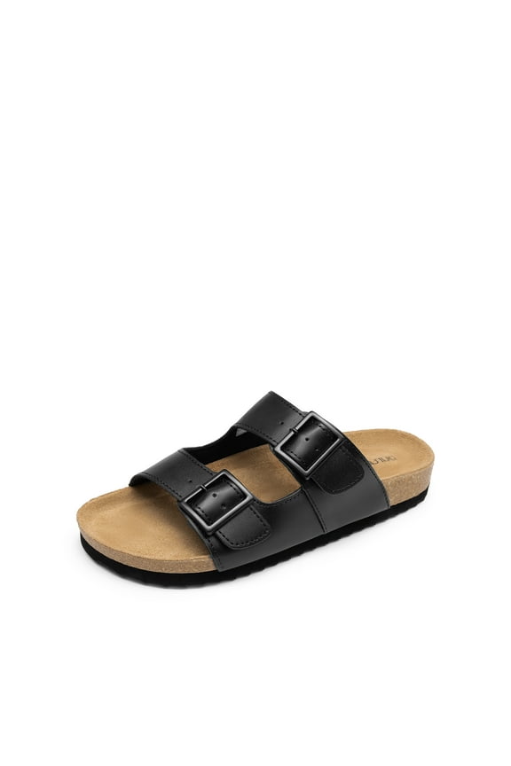 Women's Adjustable Buckle Flat Wide Sandals