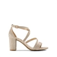 thumbnail image 1 of BURUDANI Women’s Ankle Strap Dress Pump Low Chunky Heel Sandals Wide Shoes, 1 of 6