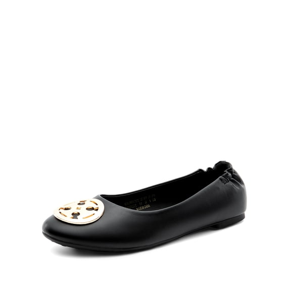 BURUDANI Women's Ballet Flats Comfortable Slip On Work Flat Shoes with Buckle