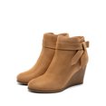 thumbnail image 1 of BURUDANI Women's Bowknot Wedge Heel Ankle Booties, 1 of 5