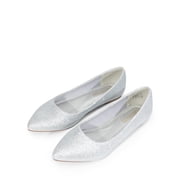 DREAM PAIRS Women's Casual Pointed Toe Ballet Comfort Soft Slip On Flats Shoes