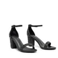 thumbnail image 1 of BURUDANI Women's Chunk Low Heel Pump Sandals Rhinestone, 1 of 8