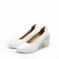 thumbnail image 1 of BURUDANI Women's Chunky Closed Toe Dress Wedding Shoes Work Pumps Block Heels UWUMPU2412, 1 of 6
