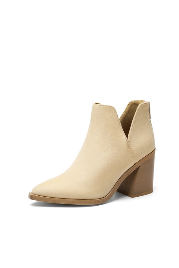Women’s Chunky Heel Pointed-Toe Ankle Booties