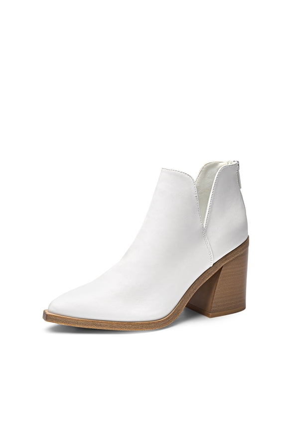 Women’s Chunky Heel Pointed-Toe Ankle Booties