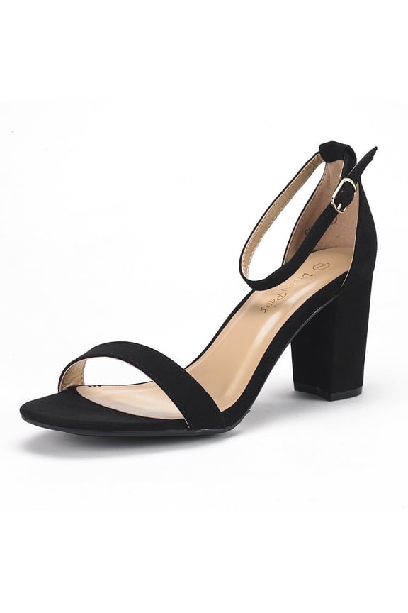 Women's Chunky High Heel Sandals Ankle Strap Open Toe Dress Shoes CHUNK