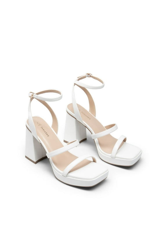 Women's Chunky Platform Heel Open Toe Ankle Strap Strappy Sandals Dress Shoes