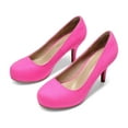 thumbnail image 1 of BURUDANI Women's Classic Elegant Versatile Low Stiletto Heel Dress Platform Pumps Shoes, 1 of 7