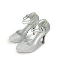 thumbnail image 1 of BURUDANI Women's Classy Mary Jane Double Ankle Strap Almond Toe High Heel Pumps Shoes, 1 of 6