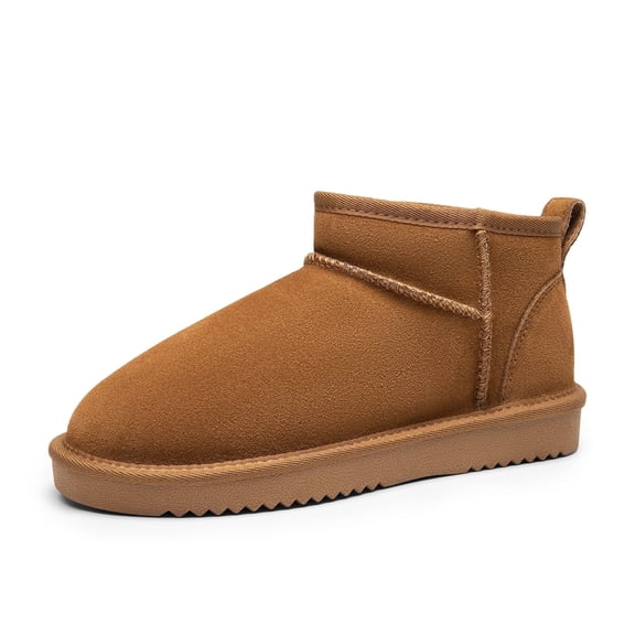 BURUDANI Women's Cozy Low Ankle Winter Boots,all color available
