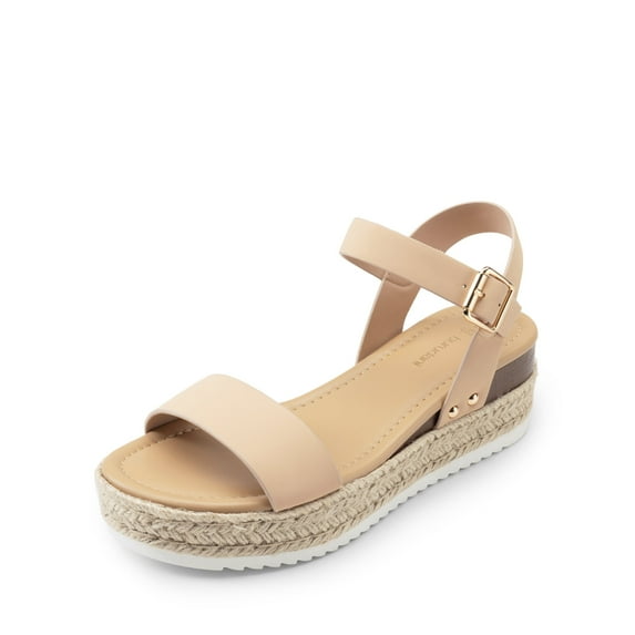 Dream Pairs Women's Espadrille Platform Sandals with Adjustable Ankle Strap