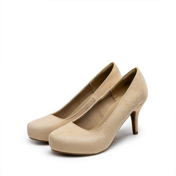 BURUDANI Women's Fashion Cushioned Breathable Comfort Pump Dress Shoes