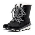 thumbnail image 1 of BURUDANI Women's Faux Fur Lined Water-Resistant Lace-Up Platform Winter Snow Boots, 1 of 6