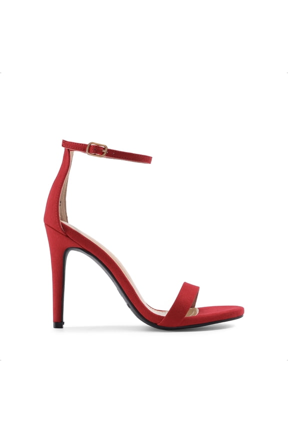 Women's High Heels Flower Ankle Strap Stilettos Round Open Toe Dressy Sexy Sandals