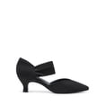 thumbnail image 1 of BURUDANI Women's Kitten Heels Low Pumps Shoes Pointed Closed Toe Slip on Dress Work Bridal Party Wedding, 1 of 6