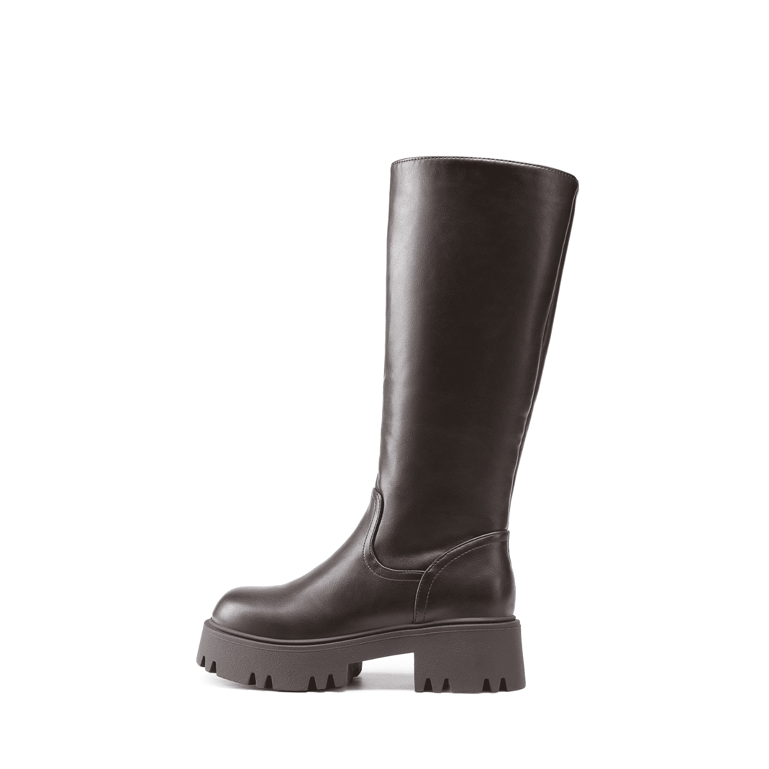 靴 UN3D. SOLE SWITCHING BOOTS Women's Combat Riding Platform Knee High Boots, Lace Up Fall