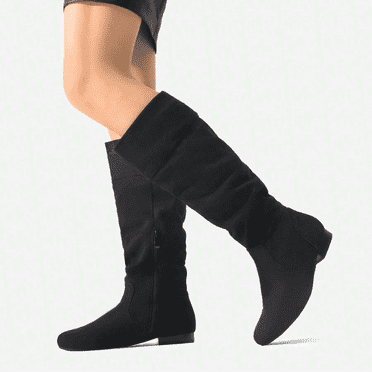 BURUDANI Women's Knee High Pull On Fall Weather Winter Riding Boots