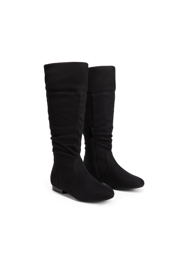 Women's Knee High Pull On Riding Boots, Wide Calf Available