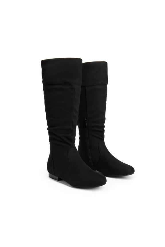 Women's Knee High Pull On Riding Boots, Wide Calf Available