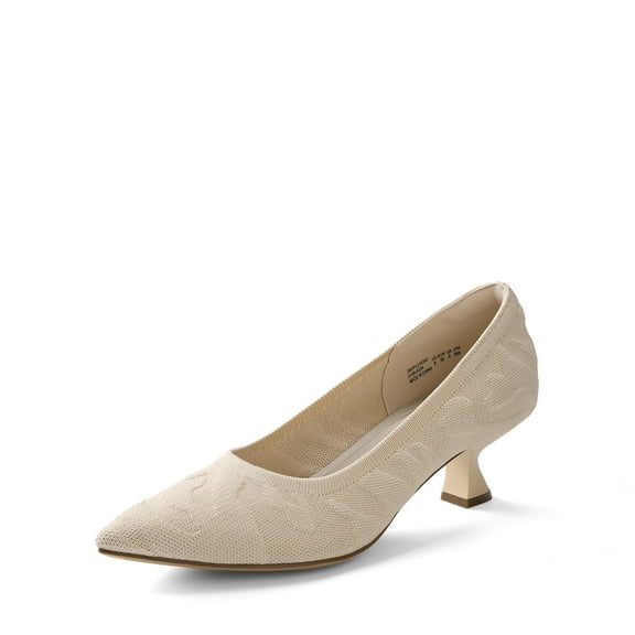 BURUDANI Women's Knitted Low Heel Dress Shoes