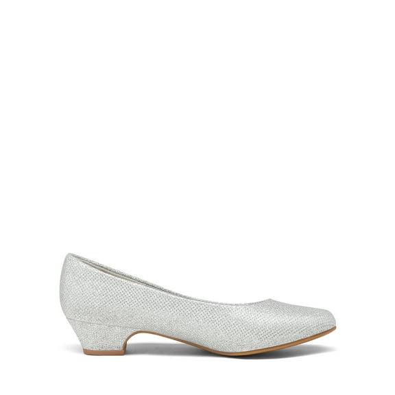 BURUDANI Women's Mila Low Chunky Heel Pump Shoes