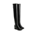 thumbnail image 1 of BURUDANI Women's Over The Knee Thigh High Chunky Heel Boots Long Stretch Sexy Fall Boots, 1 of 6