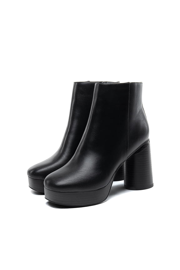 Women's Platform Block Heel Ankle Boots