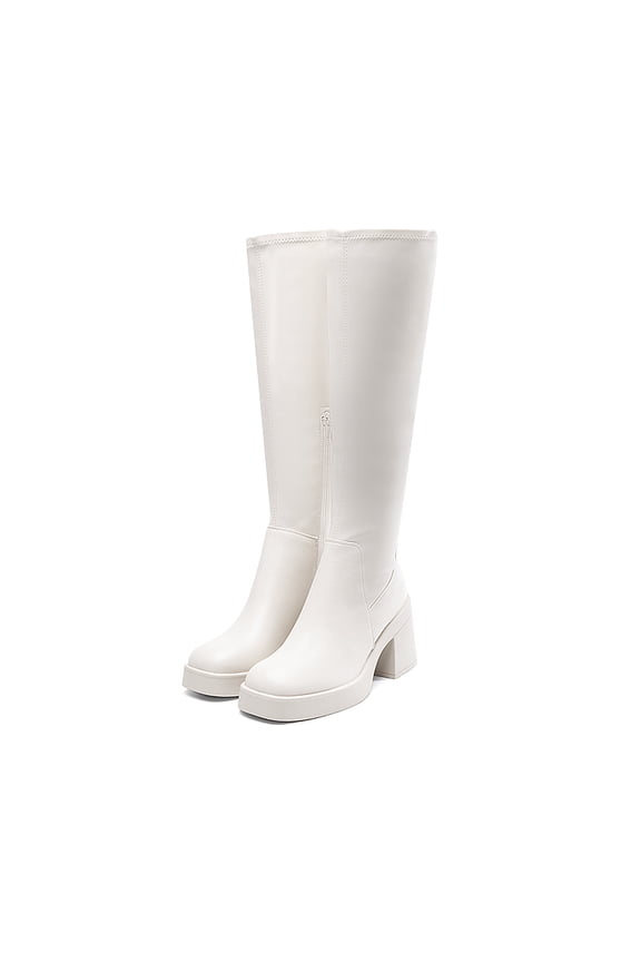 Women's Platform Block Heel Knee-High Boots
