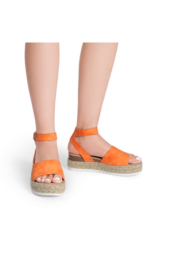 Women's Platform Espadrilles Casual Ankle Strap Wedge Sandals, Comfortable Dressy Summer Shoes