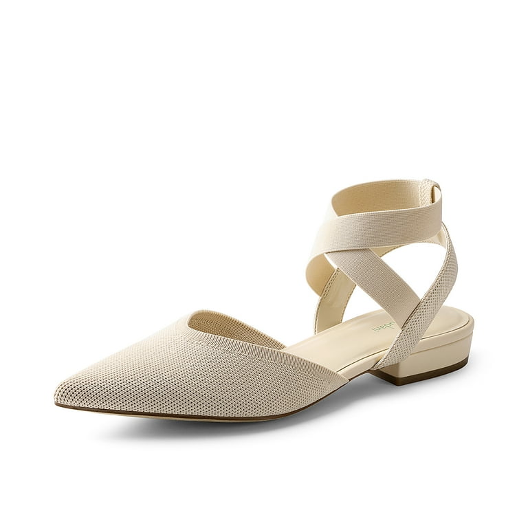 Dressy flats with clearance ankle strap
