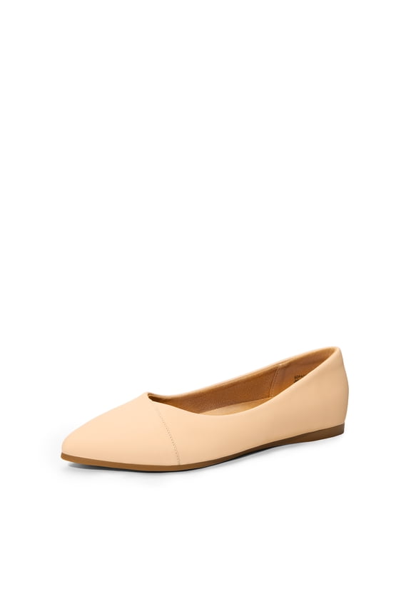 Women's Pointed Toe Ballet Flats, Slip-On Dressy Comfort Flats for Work, Casual, and Everyday Wear